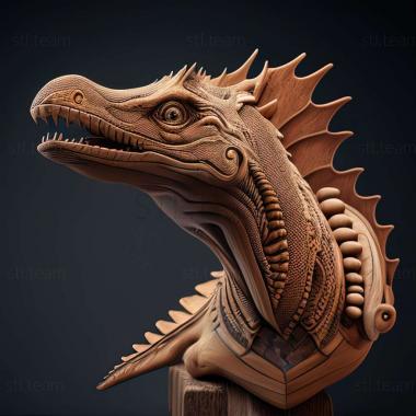3D модель Дилофозавриды (STL)